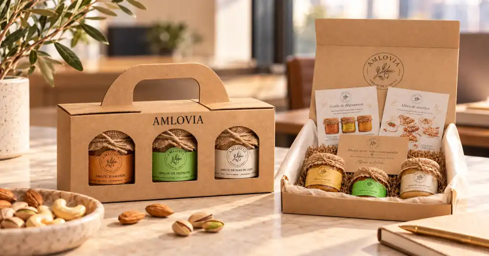 Cadeau d’entreprise gourmand : pourquoi choisir un coffret d’amlou ?