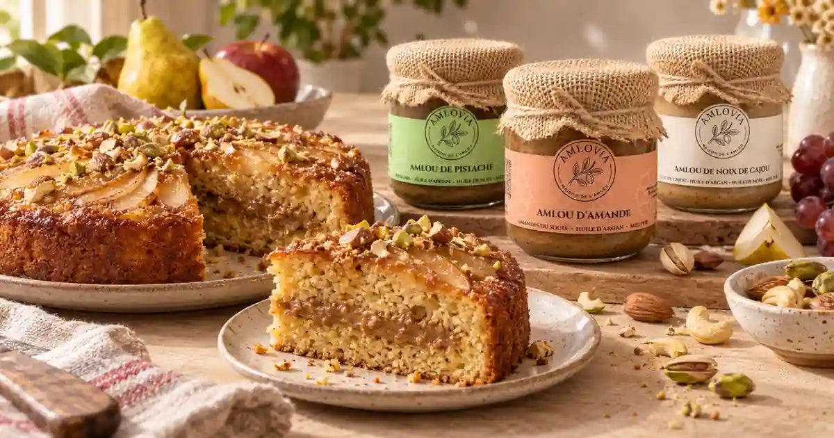 Gâteau à l’amlou : recette facile et 6 idées de pâtisserie