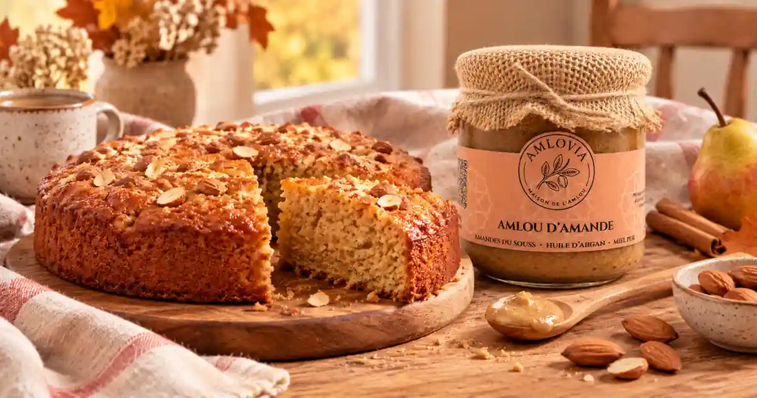 Gâteau moelleux à l’amlou : recette facile pour l’automne